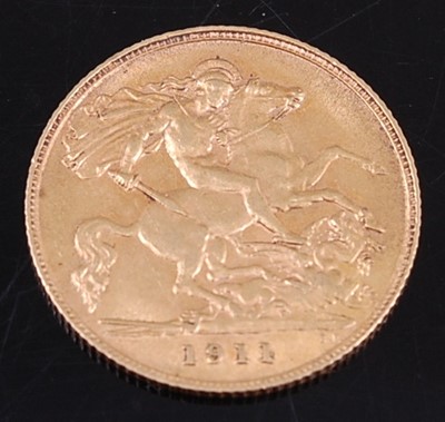 Lot 2088 - Great Britain, 1911 gold half sovereign,...