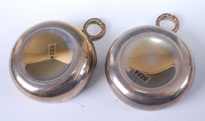 Lot 2196 - * A pair of silver gilt wine tasters, each...