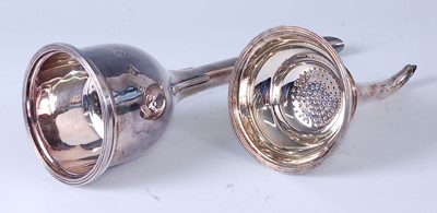 Lot 2259 - * A modern silver wine funnel, the...