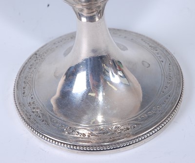 Lot 2265 - * A George III silver pedestal wine goblet,...