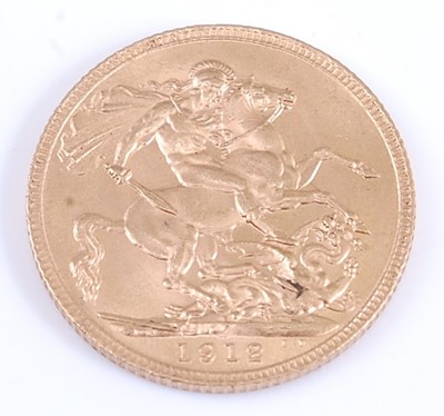 Lot 2099 - Great Britain, 1912 gold full sovereign,...
