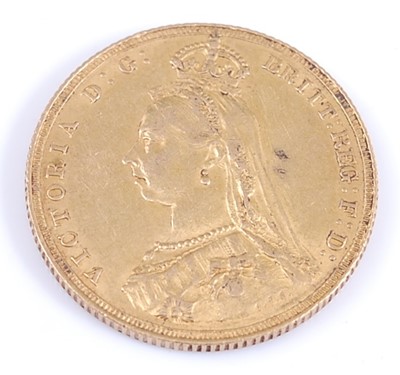 Lot 2102 - Great Britain, 1887 gold full sovereign,...