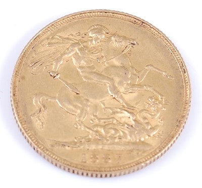 Lot 2102 - Great Britain, 1887 gold full sovereign,...