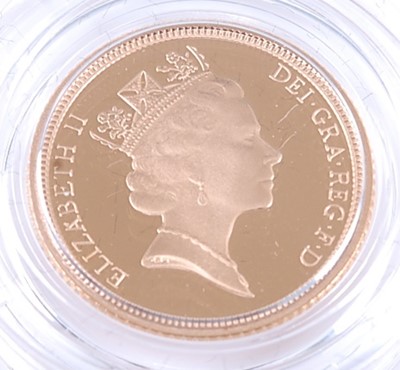 Lot 2047 - Great Britain, 1995 gold proof half sovereign,...