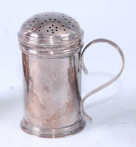 Lot 2133 - * A mid-18th century silver sugar caster,...
