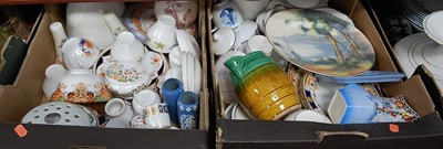 Lot 87 - Four boxes of miscellaneous china, to include...