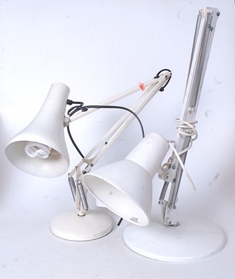 Lot 109 - A cream painted angle poise type desk lamp,...