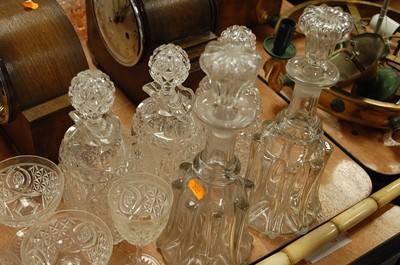 Lot 118 - A set of three early 20th century decanters...