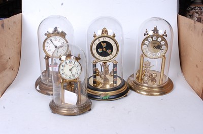 Lot 143 - A Kundo lacquered brass anniversary clock,...