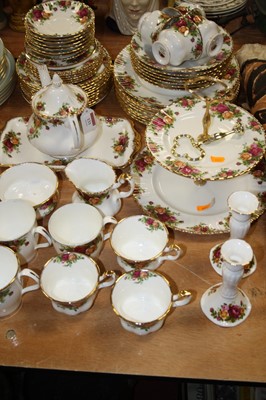 Lot 148 - A Royal Albert part tea and dinner service in...