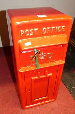 Lot 1090 - A painted metal post box