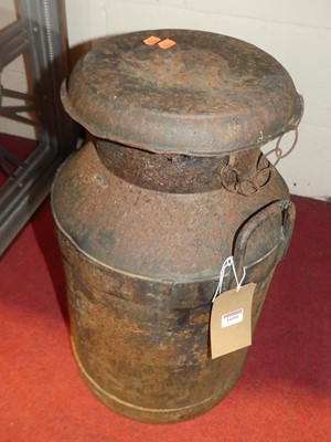 Lot 1099 - An EDME cast iron milk churn