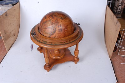 Lot 172 - A reproduction paper-covered terrestrial globe...