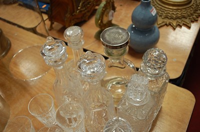 Lot 177 - A collection of miscellaneous cut glassware,...
