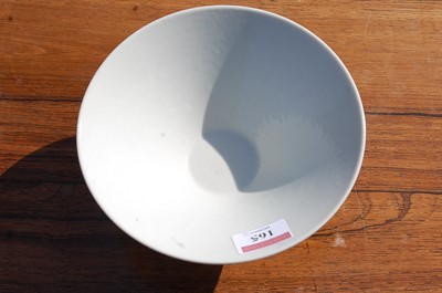 Lot 165 - A Chinese blue & white bowl of conical form,...