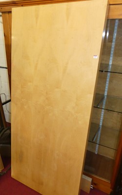 Lot 1176 - A large contemporary satin birch rectangular...