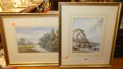 Lot 1115 - Edward A Swan - Punting on the river,...