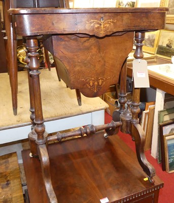 Lot 1186 - A mid-Victorian figured walnut and floral...