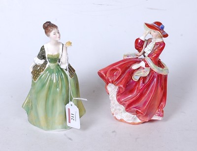 Lot 211 - Two Royal Doulton figurines, being Fleur...