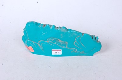 Lot 237 - A Chinese turquoise resin scholars rock,...