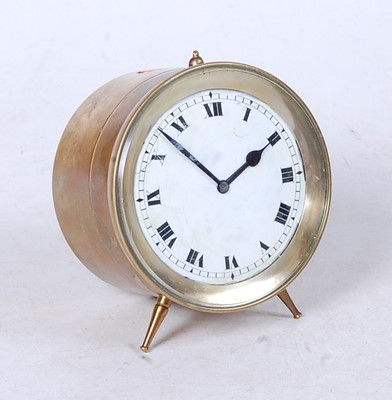 Lot 256 - A 20th century lacquered brass bezel wind...