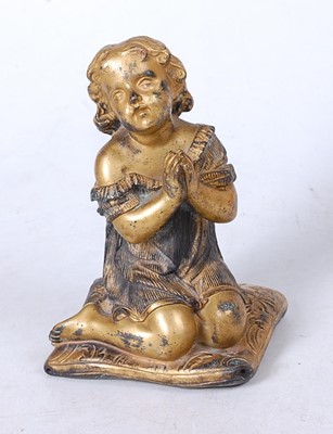 Lot 261 - A 19th century gilt metal figure of a young...