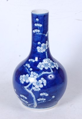 Lot 277 - A Chinese blue and white glazed bottle vase,...