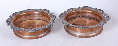 Lot 287 - A pair of Victorian Old Sheffield Plate bottle...