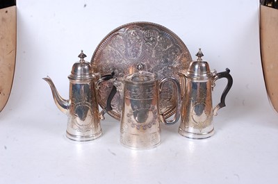Lot 291 - A pair of early 20th century silver plated hot...