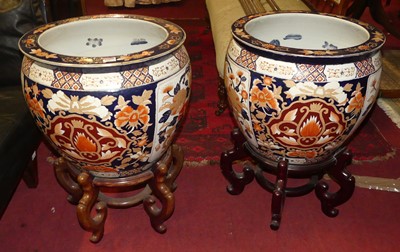 Lot 1287 - A pair of large contemporary Chinese stoneware...