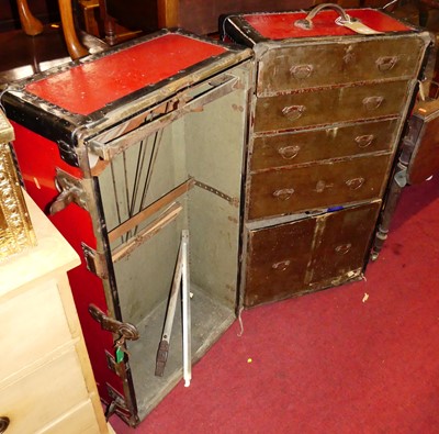 Lot 1297 - An early 20th century painted metal compactum...