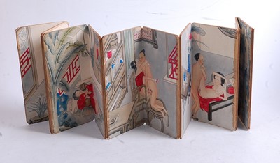Lot 348 - A reproduction Chinese nine-fold booklet,...