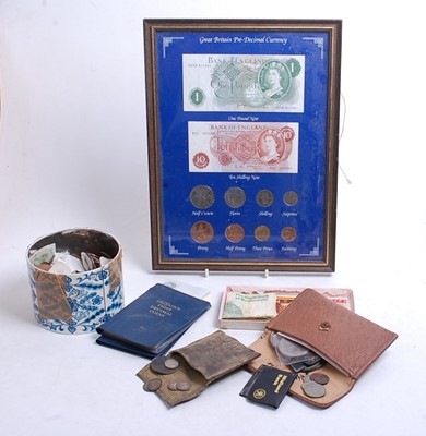 Lot 353 - A small collection of loose pre-decimal coins,...