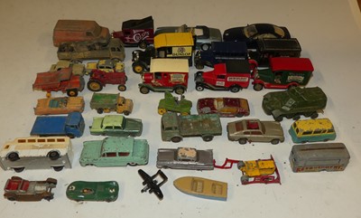 Lot 1502 - A small box of playworn diecast models by...