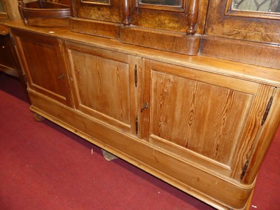 Lot 1386 - A 19th century Continental rustic stained pine...