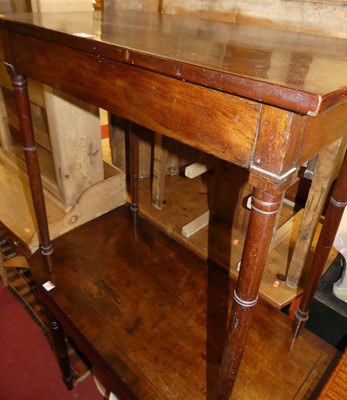 Lot 1395 - A circa 1900 mahogany rectangular side table,...