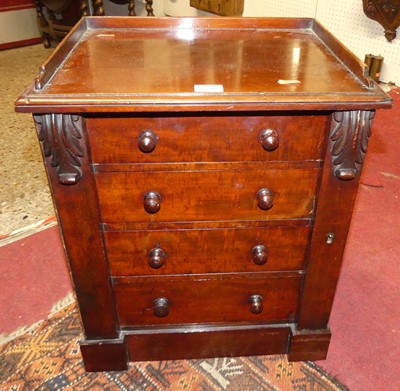 Lot 1396 - A Victorian mahogany table top wellington...