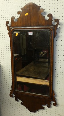 Lot 1410 - A 19th century Chippendale style mahogany fret...