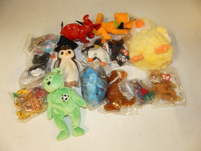 Lot 1565 - Two boxes of various Ty Teddies, McDonalds...