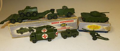 Lot 1572 - A small tray of mainly playworn Dinky military...