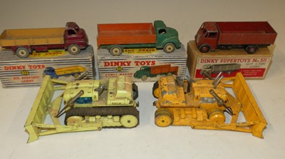 Lot 1588 - A small box of playworn Dinky toys, to include...