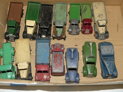 Lot 1591 - One box of early Dinky loose playworn diecast...