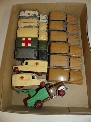 Lot 1593 - One box of Dinky playworn diecast vehicles, to...