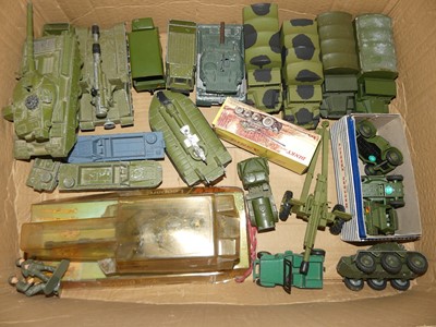 Lot 1594 - A large boxed quantity of Dinky playworn...