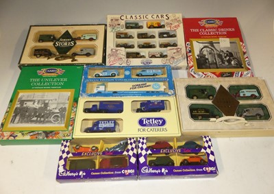 Lot 1602 - Two boxes of mixed boxed model vehicles, to...