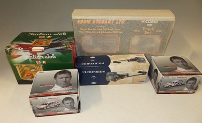 Lot 1604 - Two boxes of mostly Corgi boxed vehicles and...