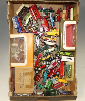 Lot 1619 - A box of carded Matchbox models, some on Dinky...