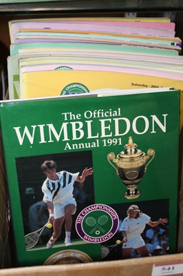 Lot 541 - The Official Wimbledon annual 1991 together...