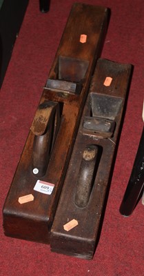 Lot 609 - Two early 20th century beech block planes