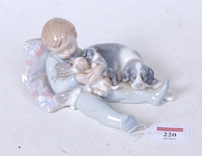 Lot 220 - A Lladro Spanish porcelain figure group of a...